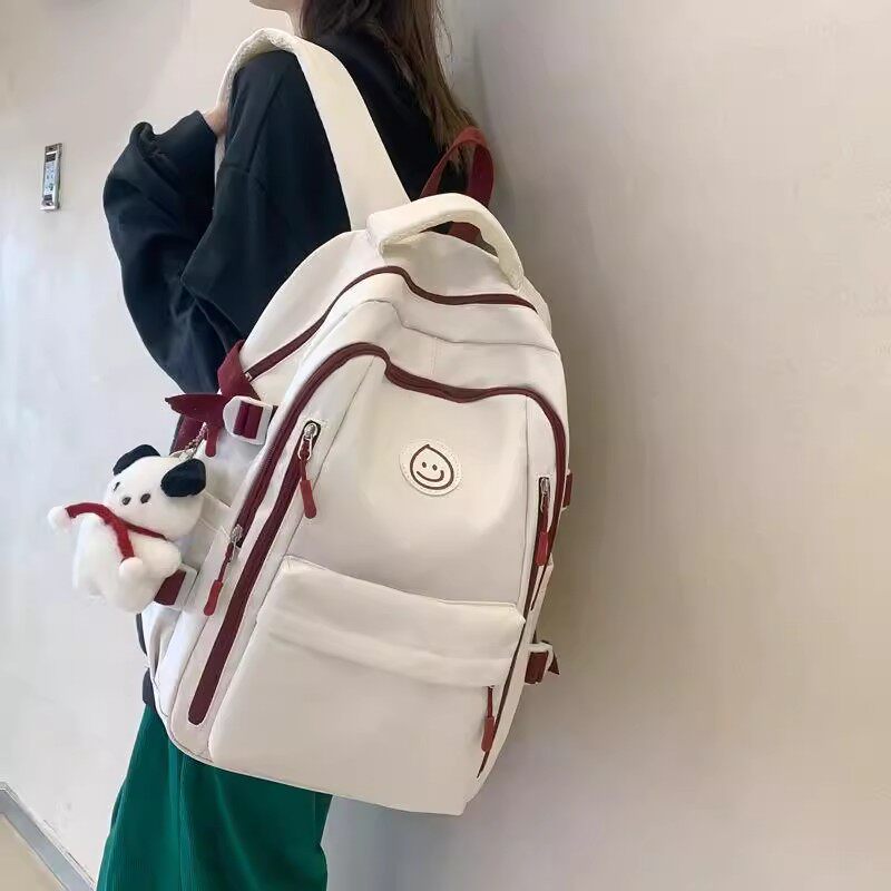 德国SUMML书包简约女生初高学生背包双肩包大容量轻便可装电脑
