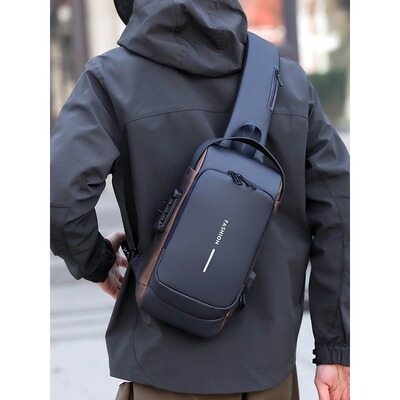 法国Colorin Kite机能胸包男士单肩包大容量通勤防泼水斜挎包腰包