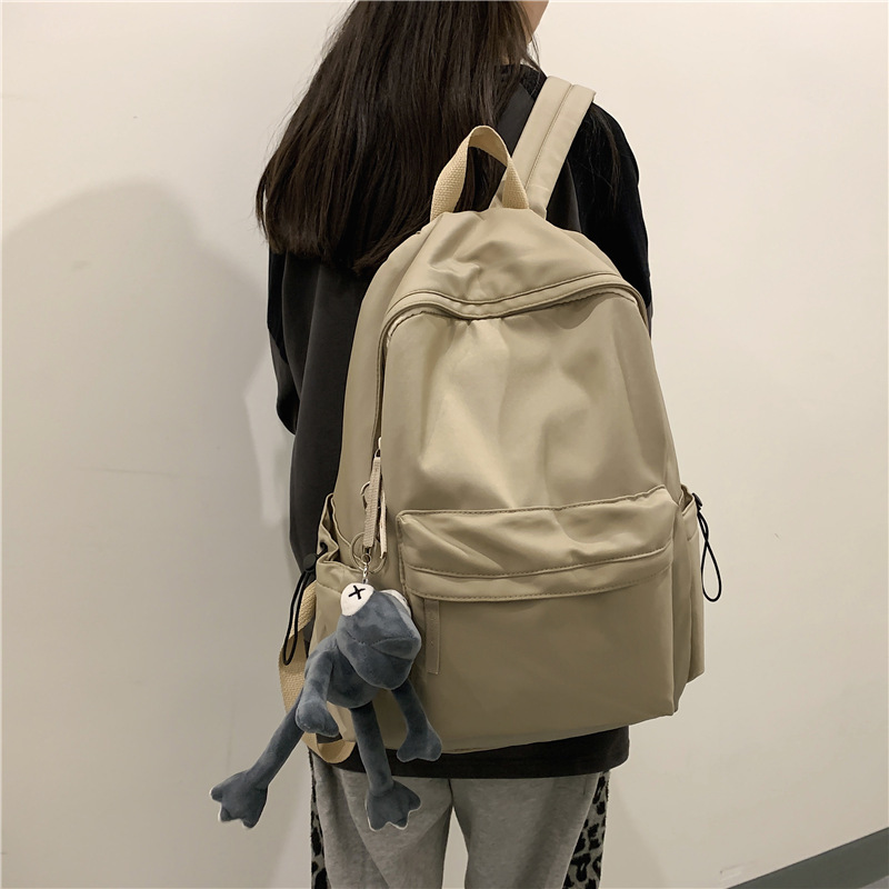 法国MKCLACK代购学院风清纯双肩包旅游背包大容量ins简约时尚情侣