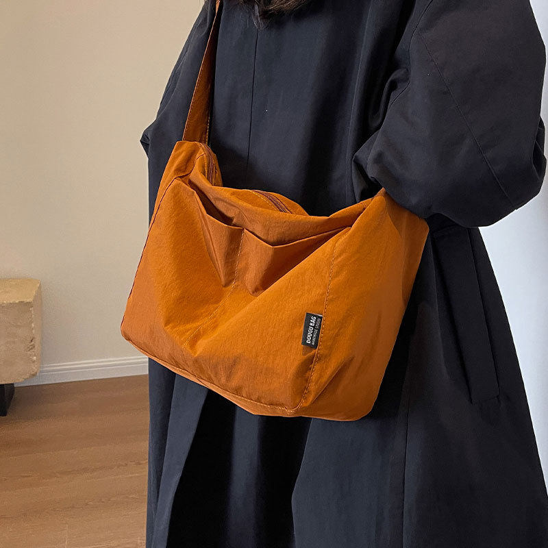 Cienda Kuelta 高级感休闲帆布包包女2024新款简约大容量斜挎包潮