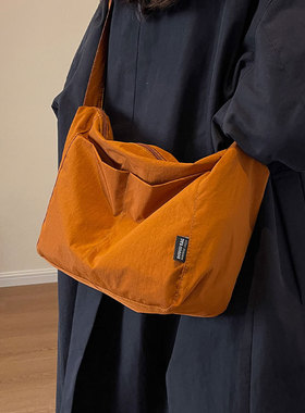 Cienda Kuelta 高级感休闲帆布包包女2024新款简约大容量斜挎包潮