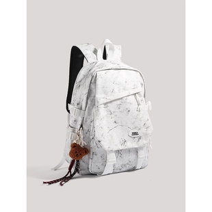 法国MKLUCK书包初高中生女原宿大学生男旅行原宿风电脑双肩包背包