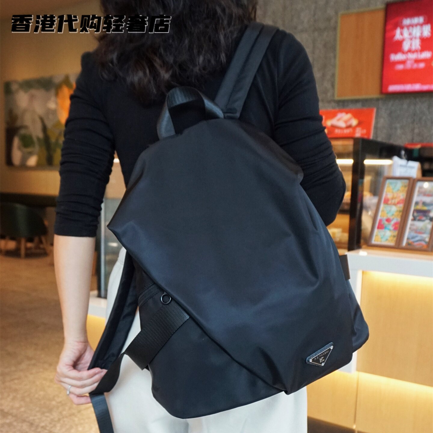 法国ZAMP轻奢高级感设计防水双肩包牛津纺大容量背包女通勤旅游
