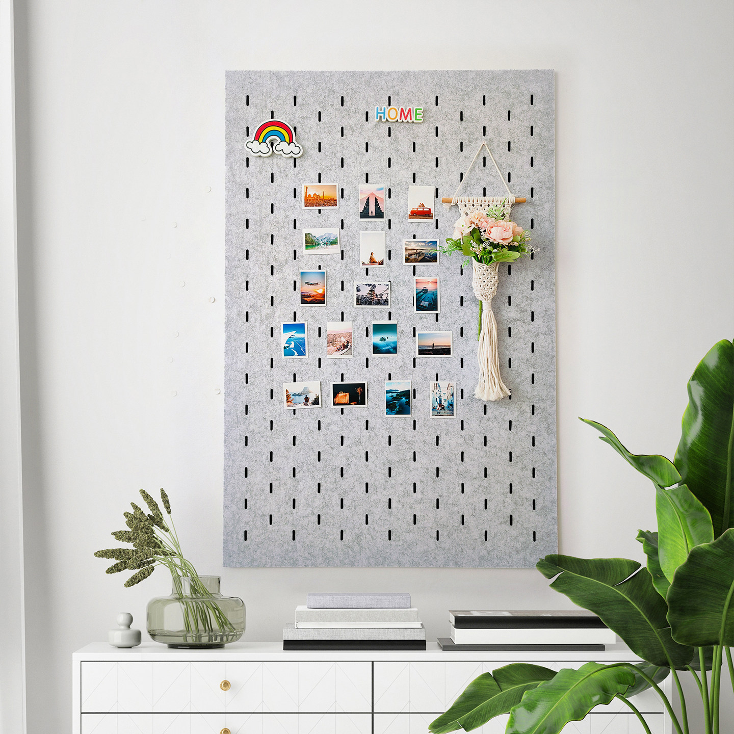 客厅走廊墙面装饰毛毡板墙贴高级感立体挂画壁饰创意家居软装布置