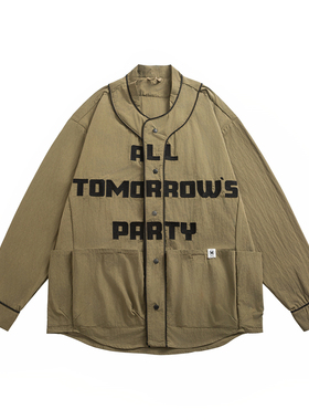 抖音直播爆款刺绣大口袋工装男士长袖衬衫外套 5506-P105