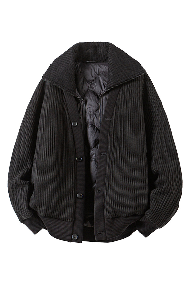 立体平铺冬季轻奢开衫毛衣90鹅绒服5590-P360,男装针织衫/毛衣,电商D248