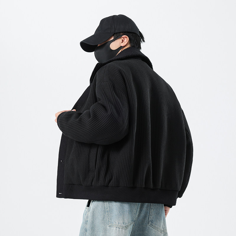 无影墙口罩风冬季轻奢开衫毛衣90鹅绒服5590-P360,男装针织衫/毛衣,电商D248