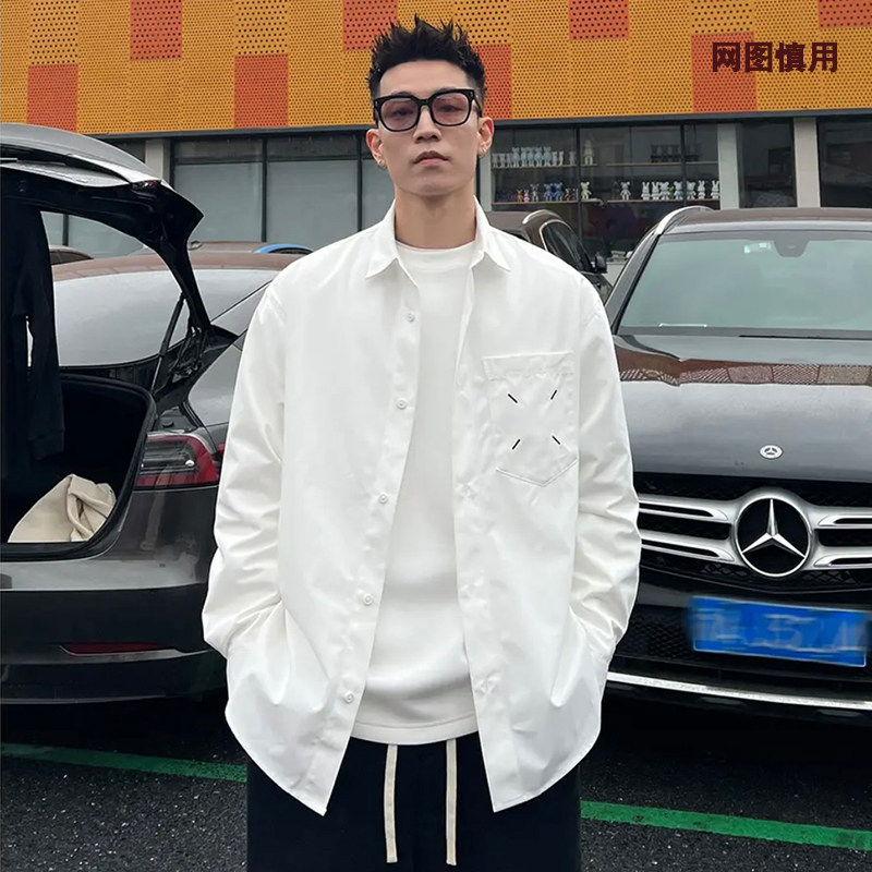 抖音直播玛吉拉长袖衬衫外套男D248-6089-P110,男装衬衫,电商D248