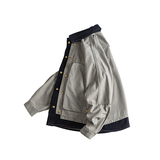 日系假两件水洗棉夹克外套（版型偏大258）D248-118-P170，男装夹克，电商D248