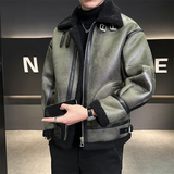 冬季男士皮毛一体加厚皮衣夹克外套D248-28501-P235，男装夹克，电商D248