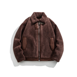 冬季男士颗粒绒皮毛一体外套D248-28679-P230，男装棉衣，电商D248