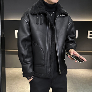 冬季男士皮毛一体加厚皮衣夹克外套 D248-28501-P235图片