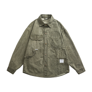 春季水洗棉长袖衬衫男外套 D248-5502-P110（控价158）