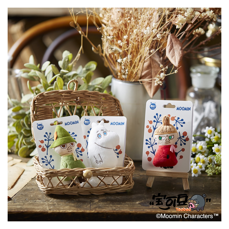 Sekiguchi姆明Moomin史力奇小美毛绒徽章 亚美