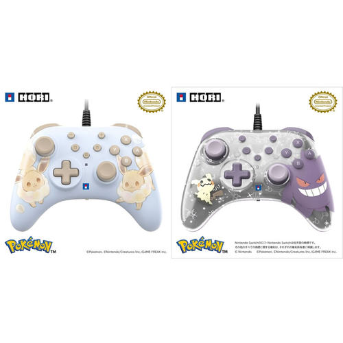 HORI宝可梦伊布耿鬼谜拟丘Nintendo Switch NS2 连发手柄 有线