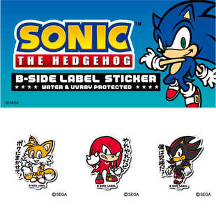 日本B-Side Label刺猬索尼克Sonic 小狐狸塔尔斯 防水防UV贴纸