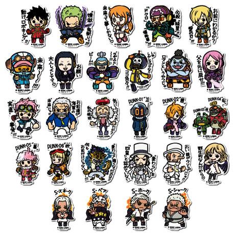 日本B-Side Label海贼王ONE PIECE路飞 佐罗防水防UV贴纸 航海王4 - 实物图