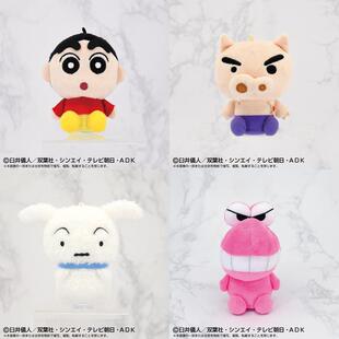 万代PlayCharm系列蜡笔小新肥嘟嘟左卫门小白鳄鱼山手机支架毛绒