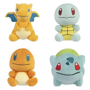 美版 宝可梦中心Dolls系列喷火龙杰尼龟小火龙妙蛙种子毛绒