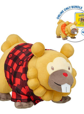 BUILDABEAR宝可梦 大牙狸换装发声毛绒