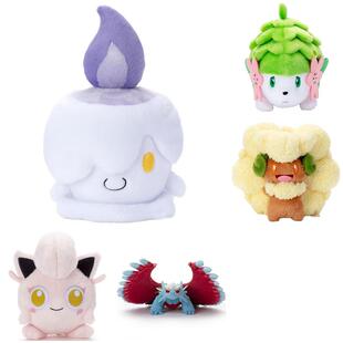 TOMY宝可梦就决定是你了系列烛光灵谢米风妖精吼叫尾轰鸣月毛绒