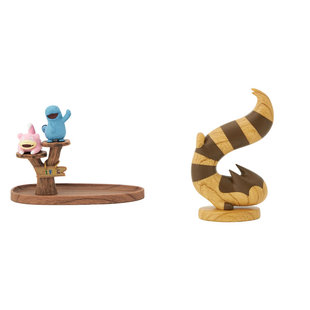 中心网飞宝可梦礼宾部系列 呆呆兽沼王木质风托盘 大尾立 摆件