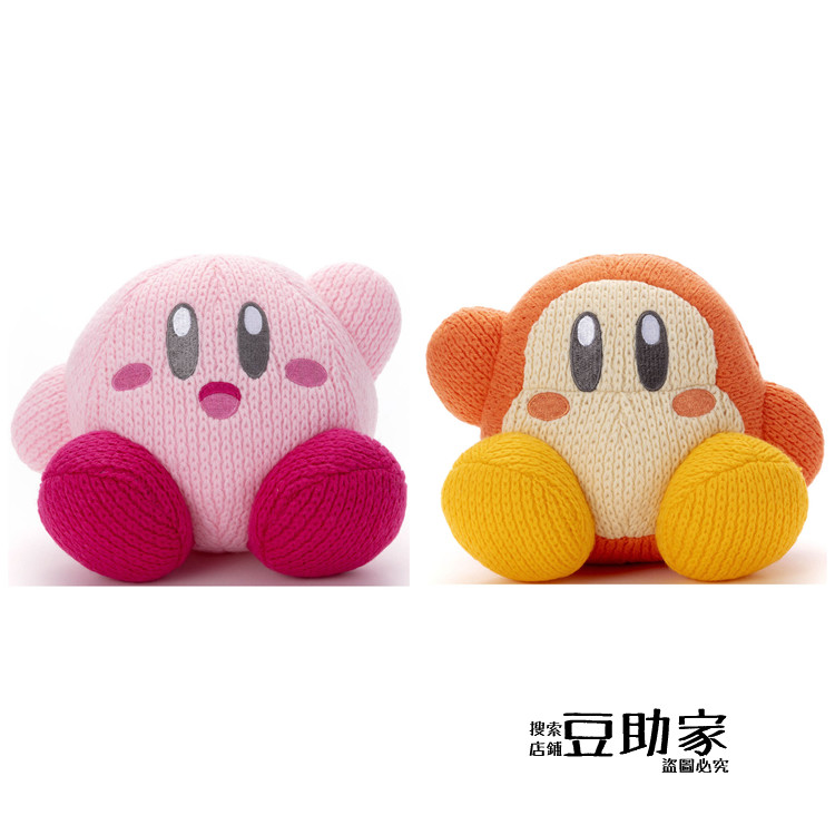 tomy星之卡比kirby瓦豆鲁迪针织 毛线卡比 毛绒