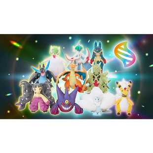 日版宝可梦中心原创系列超级耿鬼班基拉斯电龙大嘴娃七夕青鸟毛绒