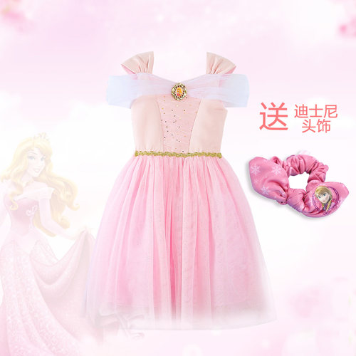 迪士尼儿童装睡美人连衣裙