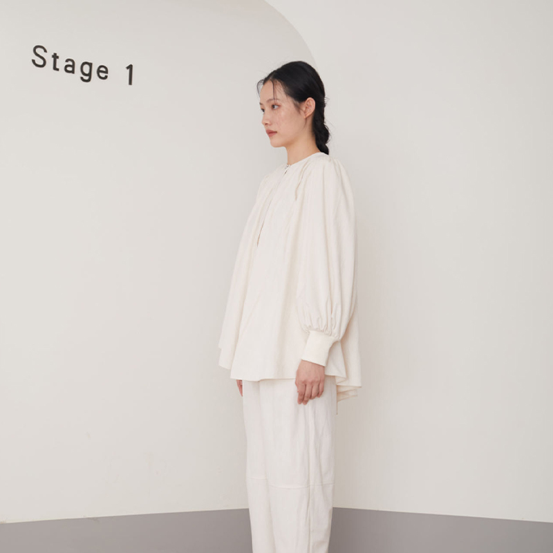 长袖丝绒衬衣SoloCoucou原创设计