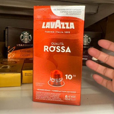 加拿大原装NESPRESSO胶囊咖啡LAVAZZA ROSSA中度烘焙10粒