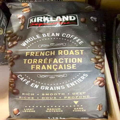 加拿大KIRKLAND FRENCH ROAST可兰法式重度烘焙咖啡豆1130g