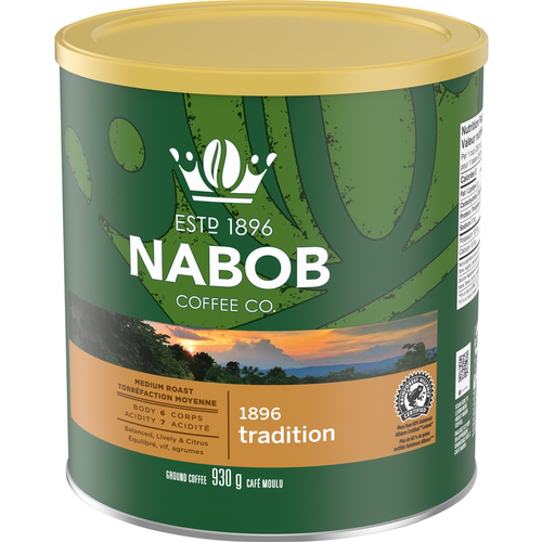 加拿大原装NABOB 1896 TRADITION传统中度烘焙咖啡粉930g