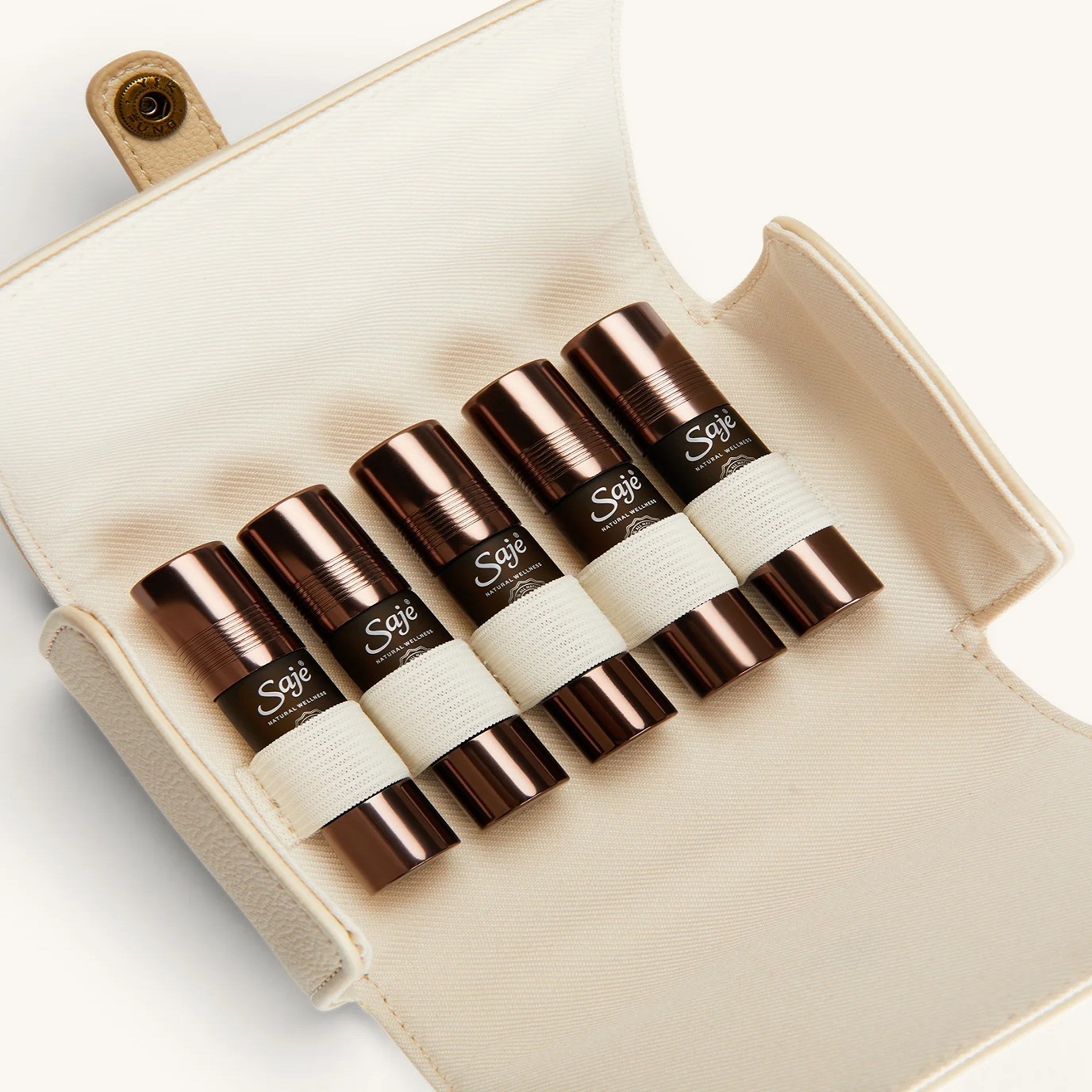 Saje莎爵Pocket pharmacy女士款身健版随身药箱精油棒套装5*6ml