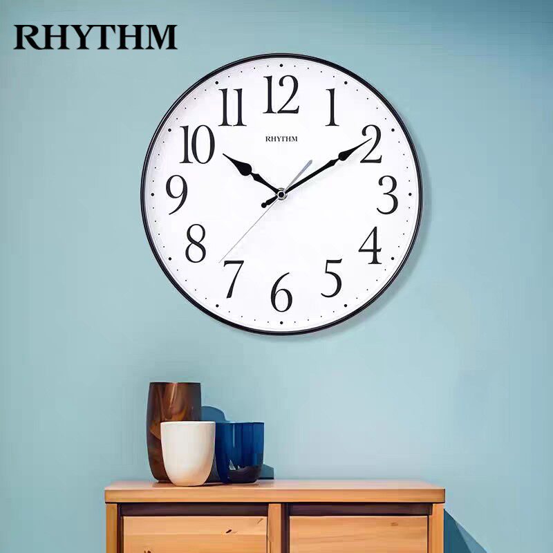 丽声RHYTHM木制简约挂钟