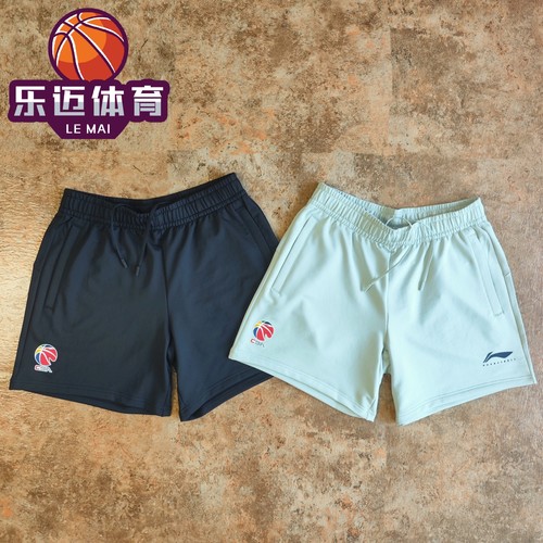 李宁CBA 25-26赛季球员同款透气运动篮球5分短裤男AKSW351-2