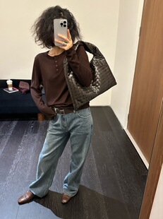 2025早秋新款女装ONIVINTAGE欧尼老钱风排扣羊毛上衣针织衫打底衫