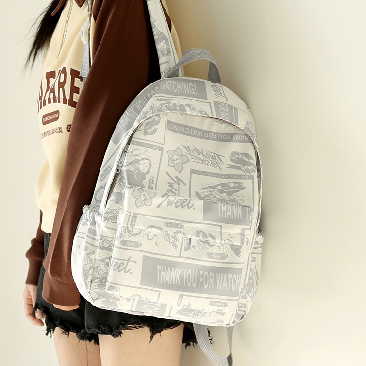 涂鸦校园书包AH.AM背包