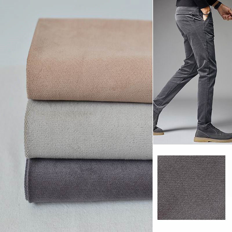 秋冬新品 出口仿平绒全棉微弹灯芯绒布料 手工diy外套裤子a裙面料