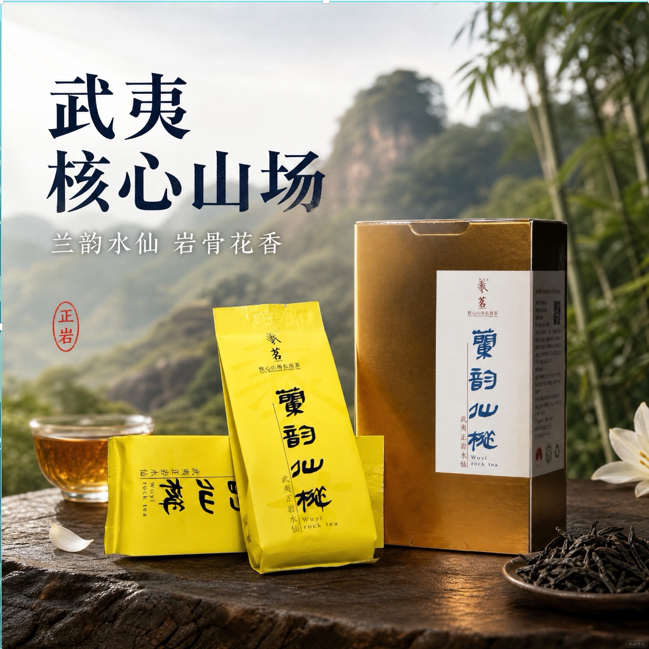 羲茗私房茶兰韵仙枞武夷山正岩高枞老枞水仙bi便携精装50g