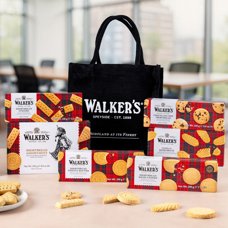 英国Walkers沃尔克斯牛油手指条独立装多黄油巧克力牛油礼盒饼干