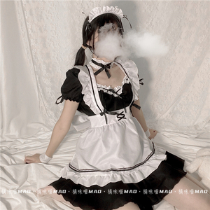 橘味喵:日常可穿女仆装cosplay女装可爱性感洛丽塔制服连衣裙套装