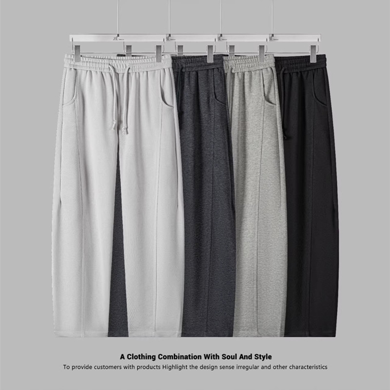 弯刀裤子男款春季薄款宽松直筒运动裤男士卫裤2026新款春秋休闲裤