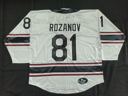 白色款刺绣巅峰对决康纳一粒鸭冰球服Heated Rivalry Rozanov球衣
