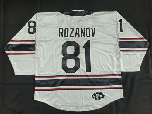 白色款刺绣巅峰对决康纳一粒鸭冰球服Heated Rivalry Rozanov球衣