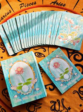 正版步生莲雷诺曼高颜值镭射感rana体系利诺曼桌游卡牌