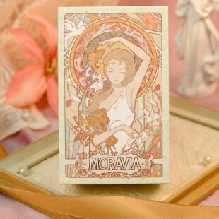 正版摩拉维亚塔罗牌高颜值穆夏风桌游卡罗牌泛韦特系tarot