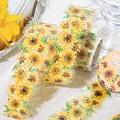 花开梦境PET异型花卉胶带复古冰晶植物花边手帐diy边框装 饰素材贴