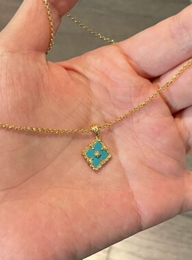 款多！双面可戴！天然白贝母项链