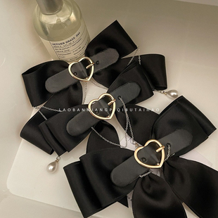 老板娘 朋克辣妹！甜酷皮带扣发夹弹簧夹蝴蝶结后脑勺发卡 10912